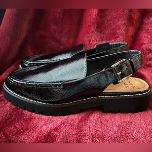 Donald Pliner Essex Black Slingback Loafer